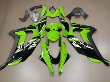 Großhandel Kawasaki ZX10R Motorrad Verkleidung 2016-2020 - Grun Glanzendes Schwarz
