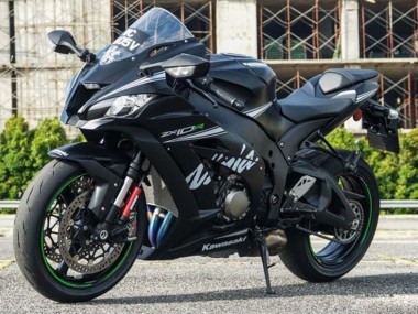 Großhandel Kawasaki ZX10R Motorrad Verkleidung 2016-2020 - Matt Schwarz Weiss Grun