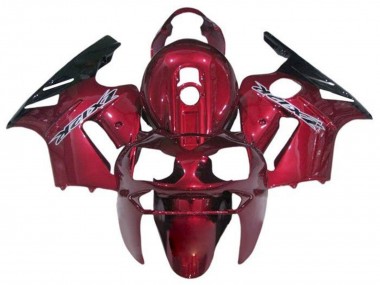 Großhandel Kawasaki ZX12R Motorrad Verkleidung 2000-2001 - Bonbon Rot Schwarz Weiss