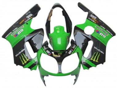 Großhandel Kawasaki ZX12R Motorrad Verkleidung 2000-2001 - Grun Schwarz Gelb Elf Monster