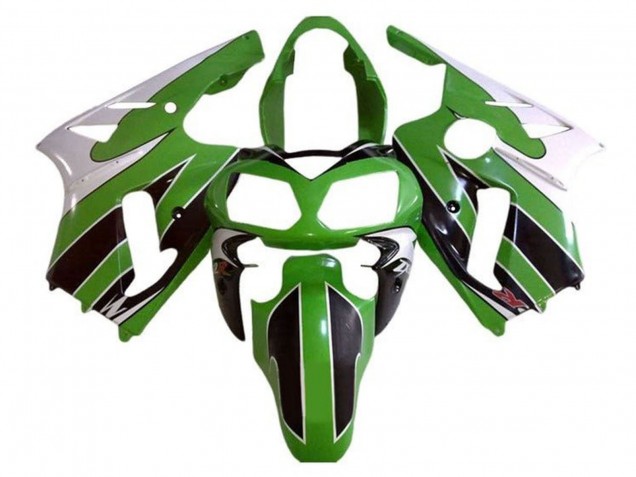 Großhandel Kawasaki ZX12R Motorrad Verkleidung 2000-2001 - Weiss Grun Schwarz Streifen