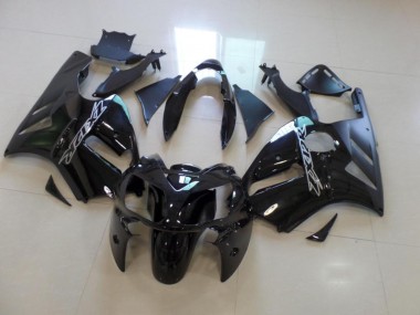 Großhandel Kawasaki ZX12R Motorrad Verkleidung 2002-2006 - Glanzendes Schwarz Matt Schwarz