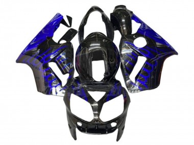 Großhandel Kawasaki ZX12R Motorrad Verkleidung 2002-2006 - Glanzendes Schwarz Blau Flamme