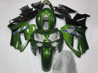 Großhandel Kawasaki ZX12R Motorrad Verkleidung 2002-2006 - Dunkel Grun Schwarz Blau