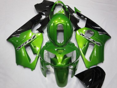 Großhandel Kawasaki ZX12R Motorrad Verkleidung 2002-2006 - Grun Glanzendes Schwarz
