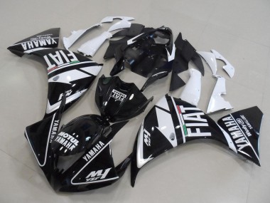 Großhandel Yamaha YZF R1 Motorrad Verkleidung 2012-2014 - Weiss Schwarz Fiat
