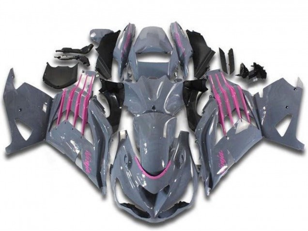 Großhandel Kawasaki ZX14R ZZR1400 Motorrad Verkleidung 2012-2024 - Nardo Grau Rosa