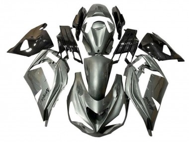 Großhandel Kawasaki ZX14R ZZR1400 Motorrad Verkleidung 2012-2024 - Metallisch Silber Schwarz