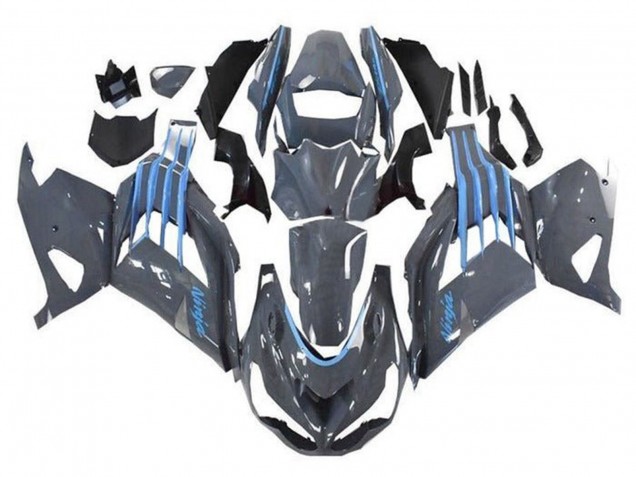 Großhandel Kawasaki ZX14R ZZR1400 Motorrad Verkleidung 2012-2024 - Nardo Grau Blau