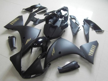 Großhandel Yamaha YZF R1 Motorrad Verkleidung 2012-2014 - Glanzendes Schwarz Matt Schwarz Gold Aufkleber