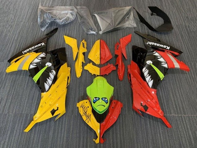 Großhandel Kawasaki EX300 Motorrad Verkleidung 2013-2024 - Gelb Rot Grun Hai
