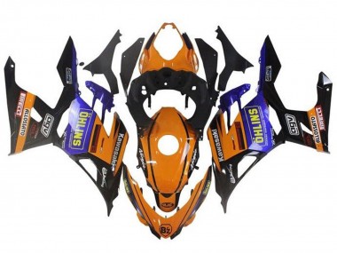 Großhandel Kawasaki Ninja 400 Motorrad Verkleidung 2018-2024 - Orange Schwarz Blau Gelb OHLINS