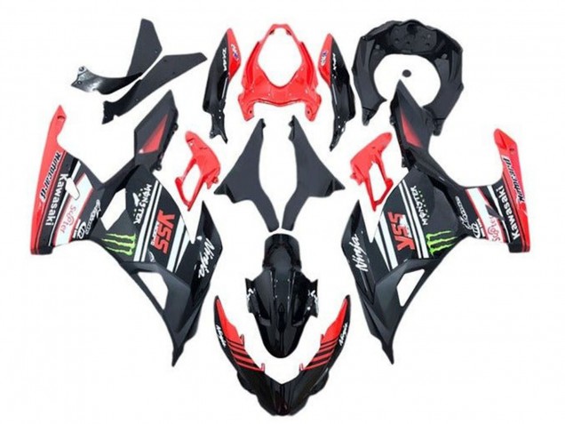 Großhandel Kawasaki Ninja 400 Motorrad Verkleidung 2018-2024 - Rot Schwarz Grun Monster