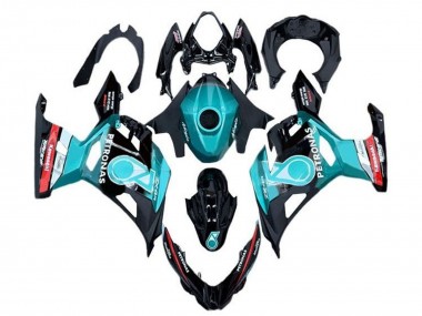 Großhandel Kawasaki Ninja 400 Motorrad Verkleidung 2018-2024 - Hellblau Rot Schwarz Petronas