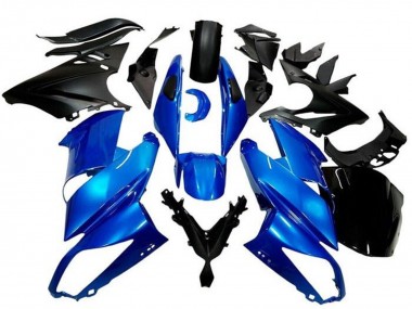 Großhandel Kawasaki Ninja 650 EX650 Motorrad Verkleidung 2009-2011 - Blau Matt Schwarz
