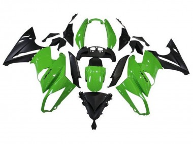 Großhandel Kawasaki Ninja 650 EX650 Motorrad Verkleidung 2009-2011 - Grun Matt Schwarz