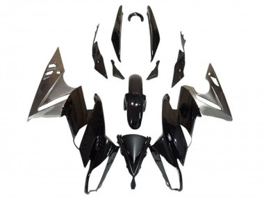 Großhandel Kawasaki Ninja 650 EX650 Motorrad Verkleidung 2009-2011 - Glanzendes Schwarz Silber