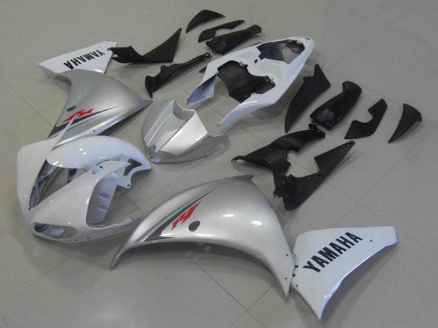 Großhandel Yamaha YZF R1 Motorrad Verkleidung 2012-2014 - Weiss Silber