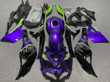Großhandel Kawasaki ZX25R ZX-25R Motorrad Verkleidung 2019-2025 - Lila Grun Glanzendes Schwarz