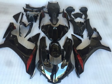 Großhandel Yamaha YZF R1 Motorrad Verkleidung 2015-2019 - Glanzendes Schwarz Rot