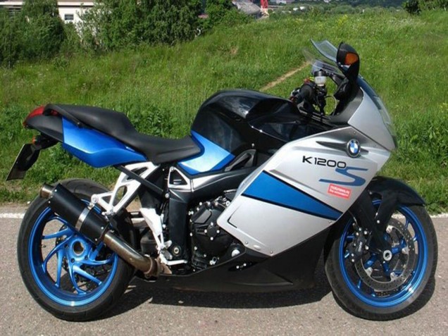 Großhandel BMW K1200S Motorrad Verkleidung 2005-2010 - Silber Blau Schwarz