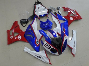 Großhandel BMW S1000RR Motorrad Verkleidung 2009-2014 - Weiss Rot Blau HP