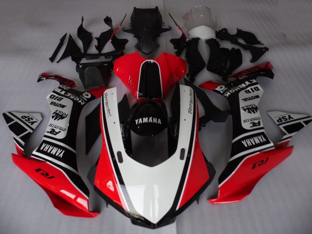 Großhandel Yamaha YZF R1 Motorrad Verkleidung 2015-2019 - Weiss Rot Schwarz Motul YSP