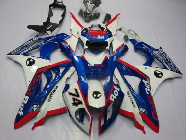 Großhandel BMW S1000RR Motorrad Verkleidung 2009-2014 - Weiss Rot Blau GoldBet