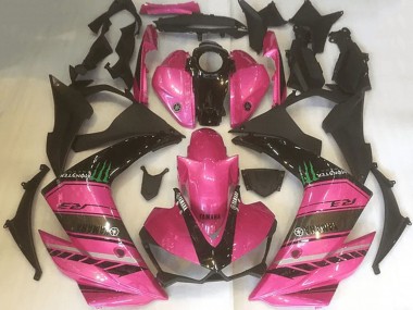 Großhandel Yamaha YZF R3 Motorrad Verkleidung 2015-2018 - Rosa Schwarz Grun Monster