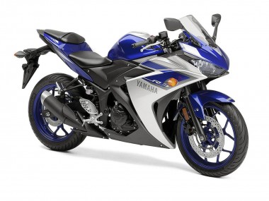 Großhandel Yamaha YZF R3 Motorrad Verkleidung 2015-2018 - Silber Blau Schwarz