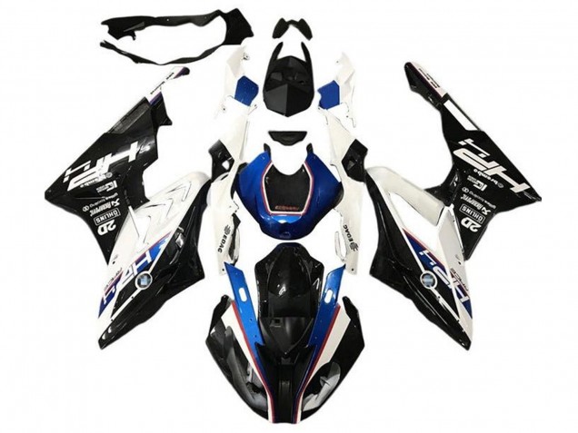 Großhandel BMW S1000RR Motorrad Verkleidung 2015-2016 - Weiss Blau Glanzendes Schwarz HP