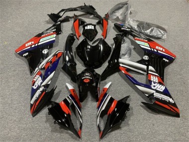 Großhandel BMW S1000RR Motorrad Verkleidung 2015-2016 - Weiss Rot Blau Glanzendes Schwarz Streifen
