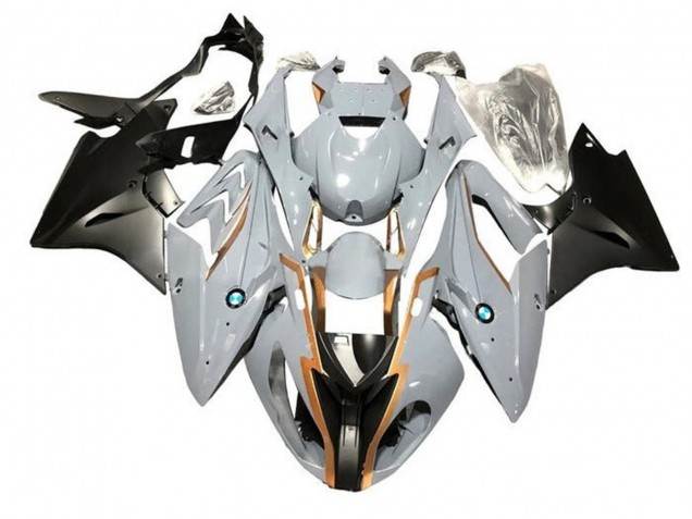 Großhandel BMW S1000RR Motorrad Verkleidung 2015-2016 - Nardo Grau Gold Matt Schwarz