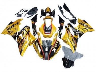 Großhandel BMW S1000RR Motorrad Verkleidung 2015-2016 - Gold Schwarz Tyco