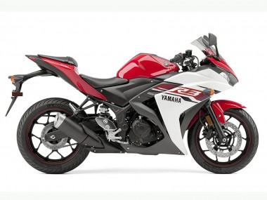 Großhandel Yamaha YZF R3 Motorrad Verkleidung 2015-2018 - Weiss Rot Schwarz