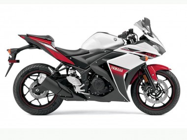 Großhandel Yamaha YZF R3 Motorrad Verkleidung 2015-2018 - Weiss Rot Schwarz