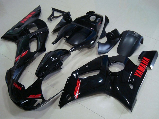 Großhandel Yamaha YZF R6 Motorrad Verkleidung 1998-2002 - Glanzendes Schwarz Rot Aufkleber