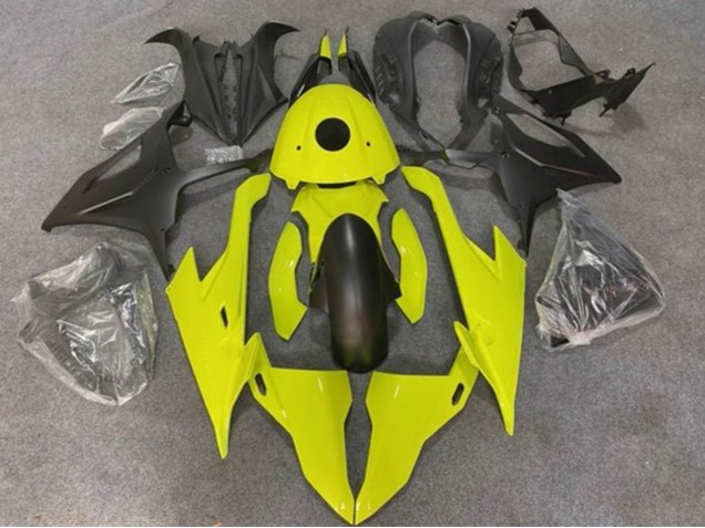Großhandel BMW S1000RR Motorrad Verkleidung 2019-2022 - Neon Gelb Matt Schwarz