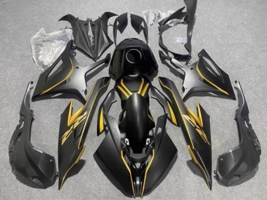 Großhandel BMW S1000RR Motorrad Verkleidung 2019-2022 - Matt Schwarz Gold