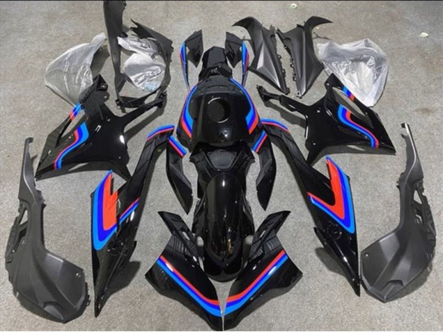 Großhandel BMW S1000RR Motorrad Verkleidung 2019-2022 - Schwarz Doppel blau Rot