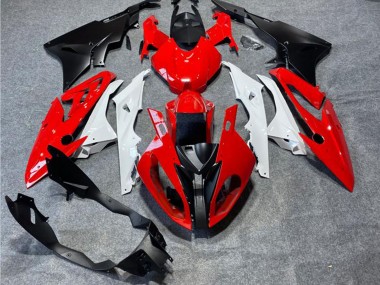 Großhandel BMW S1000RR Motorrad Verkleidung 2019-2022 - Rot Weiss Matt Schwarz