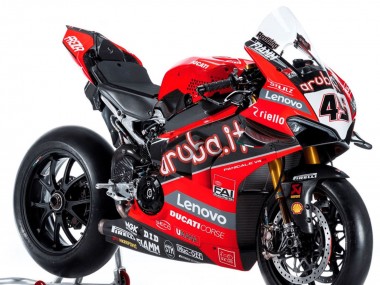 Großhandel Ducati Panigale V4 V4S Motorrad Verkleidung 2018-2019 - Rot Schwarz Weiss Aruba
