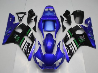 Großhandel Yamaha YZF R6 Motorrad Verkleidung 1998-2002 - Blau Weiss Grun Schwarz Monster