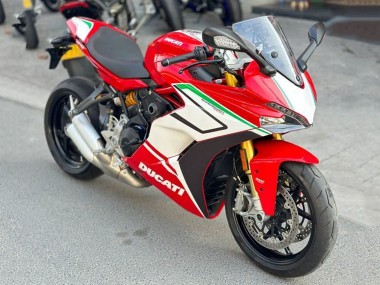 Großhandel Ducati Supersport 939/939S Motorrad Verkleidung 2017-2022 - Rot Weiss Grun Streifen