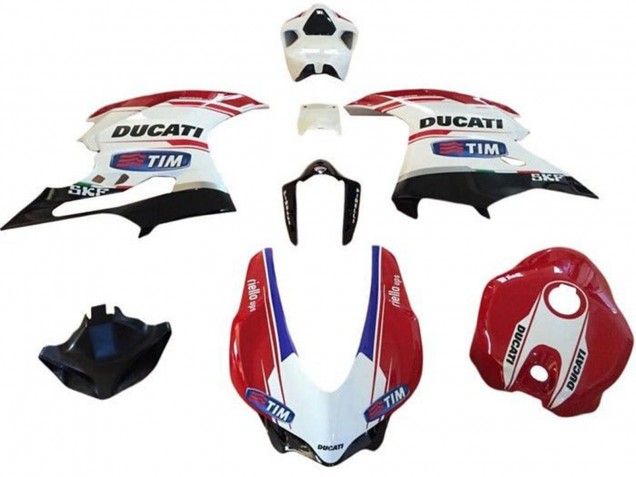 Großhandel Ducati 959/1299 Motorrad Verkleidung 2015-2020 - Weiss Rot Blau Glanzendes Schwarz Tim