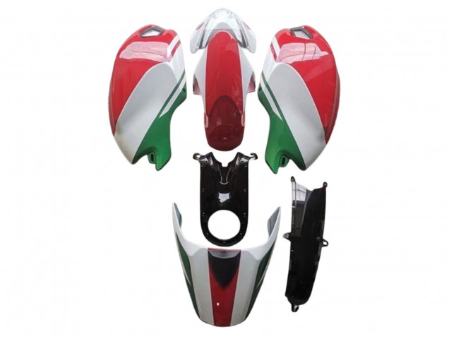 Großhandel Ducati Monster 696 796 1100 1100S Motorrad Verkleidung 2008-2012 - Weiss Rot Grun