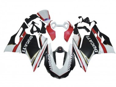 Großhandel Ducati Panigale 1199 Motorrad Verkleidung 2011-2014 - Weiss Rot Matt Schwarz