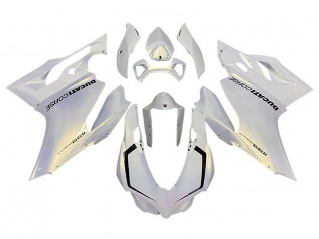 Großhandel Ducati Panigale 1199 Motorrad Verkleidung 2011-2014 - Perl Weiss Corse