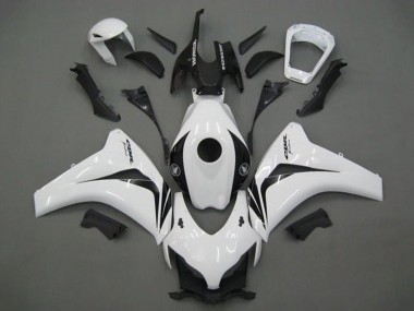 Großhandel Honda CBR1000RR Motorrad Verkleidung 2008-2011 - Weiss Glanzendes Schwarz