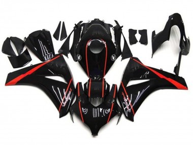 Großhandel Honda CBR1000RR Motorrad Verkleidung 2008-2011 - Glanzendes Schwarz Rot Streifen